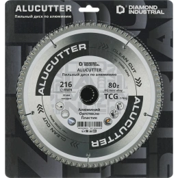 Диск пильный по алюминию, пластику Alucutter 216x30 мм, Z=80 TCG Diamond Industrial DIDA216Z80