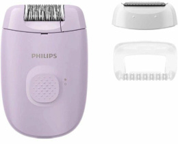 Эпилятор Philips BRE237/00 скор.:1 насад.:2 от электр.сети фиолетовый