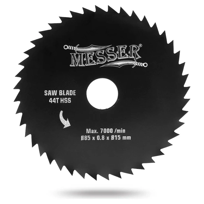 Диск HSS универсальный 85x15x0.8 мм, 44T для циркулярной мини-пилы М200 MESSER 10-40-852