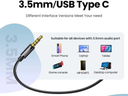 Проводные наушники UGREEN EP106 35755 Wired Earphones 3.5 mm. Цвет: черный