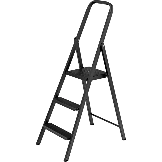 Компактная, стальная стремянка СИБРТЕХ 3 ступени 97943