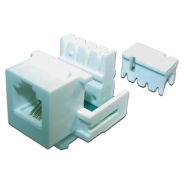 Вставка Keystone TWT RJ-12, белая, без инструмента, OK12UTP-110WH