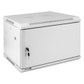 Шкаф телекоммуникационный 19" настенный 6U ExeGate EC-WM-6U.450.M.GREY (19”, 6U, 600x450x370mm (ШхГхВ), передняя дверь металл, съемные боковые панели, пыле- и влагозащита IP23, светло-серый RAL 7035) EX298611RUS