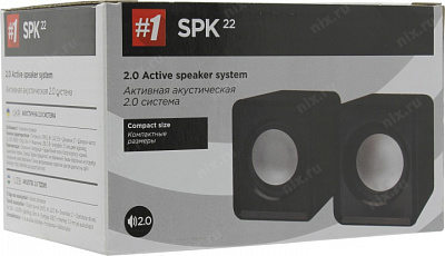 Колонки 2.0 Defender SPK 22 black (2x2.5W, питание от USB) (65503)