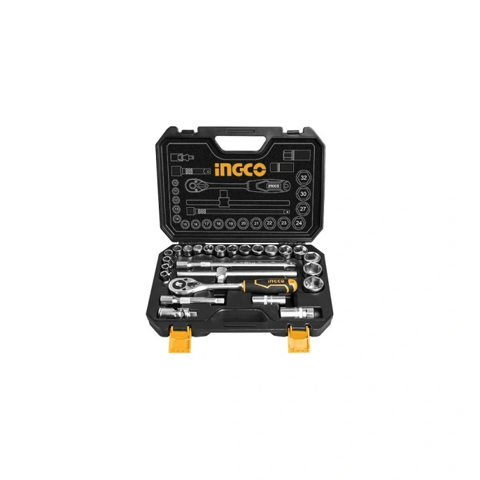 Набор торцевых головок INGCO с трещоткой, 1/2 HKTS12251