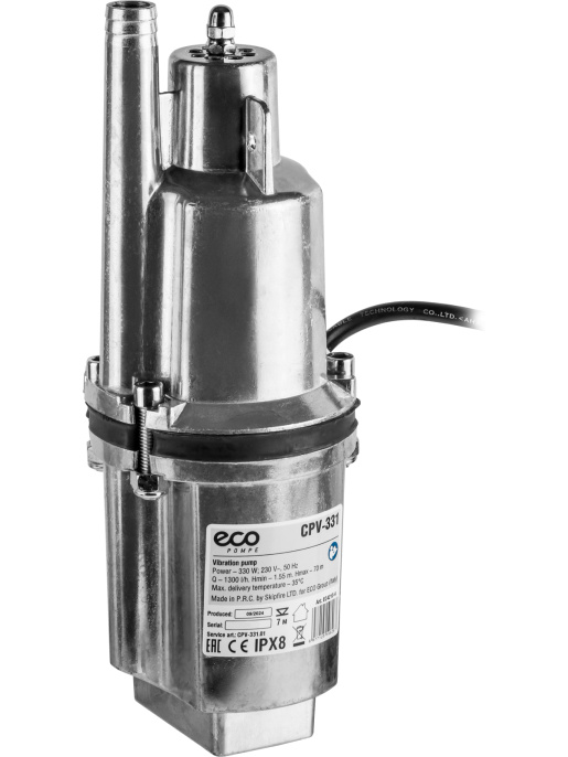 Насос вибрационный ECO CPV-331 15м, верхний забор EC4213-4