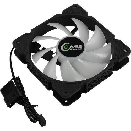 Powercase Вентилятор M3LED 5 color LED 120x120x25mm 100шт./кор, 3pin + Molex, 1150±10% об/мин Bulk