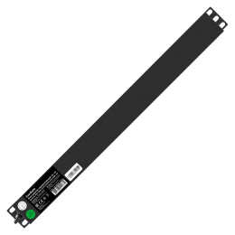 Блок розеток с кабелем с евровилкой ExeGate ServerPro PDU-19H013 Al-6C19-EU3CU (19", 1U, Алюминий, 6*IEC 320 C19, Евровилка EU/Тип F(Schuko) VDE-250V-16A-3*1.5mm2, медь, 3 метра, индикатор питания, черный, RTL) EX280871RUS