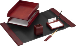 Настольный набор Good Sunrise M5C-10A, ЛЮКС, 5 предметов, черный/коричневый