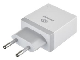 Сетевое зарядное устройство Digma DGWC-2U-3A-WG,  2xUSB-A,  15.5Вт, 3.1A, белый