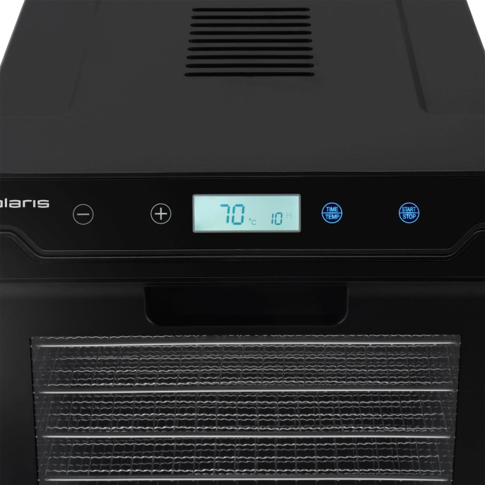 Сушилка для овощей и фруктов Polaris PFD 2402H Pro, черный, 19шт