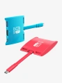 CABLETIME Док-станция Switch CB40R CT-SHUB31-PR для Nintendo Switch OLED 3 в 1 USB C HUB Red