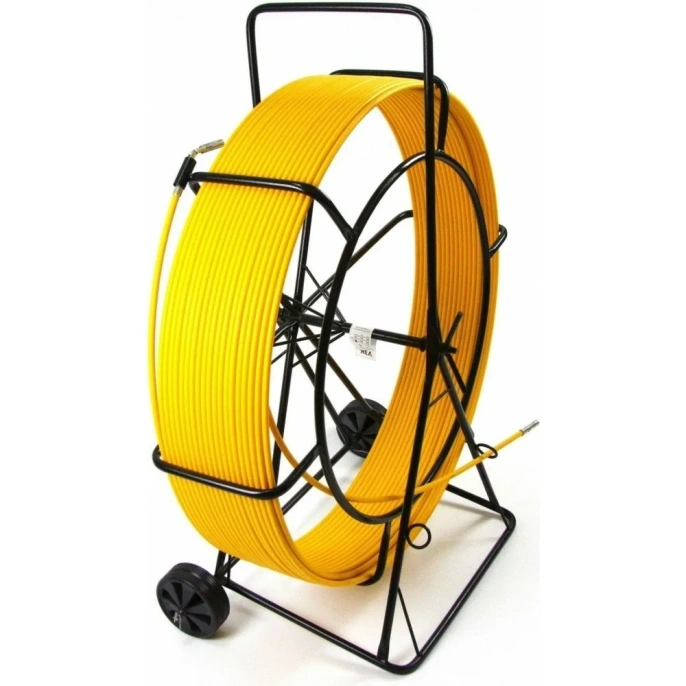 Протяжка для кабеля Metall78.ru, стеклопруток D=11 мм, 150 м, на телеге 11-150-ТЖ