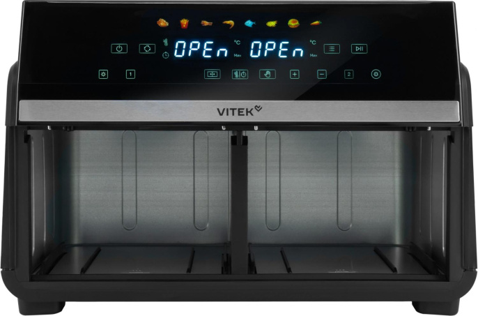 Аэрогриль Vitek VT-AF1001 2400Вт черный/серебристый