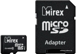 Карта памяти Mirex microSDHC UHS-I (Class 10) 32GB  13613-ADSUHS32 32 ГБ, класс 10, чтение: 104 МБ/с, запись: 45 МБ/с, адаптер