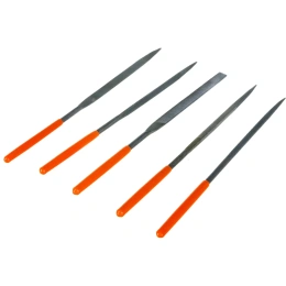 Набор надфилей (напильников) TDM ELECTRIC 5 шт, Ø4 мм, длина 160 мм, пластиковая рукоятка, серия Рубин SQ1026-0302
