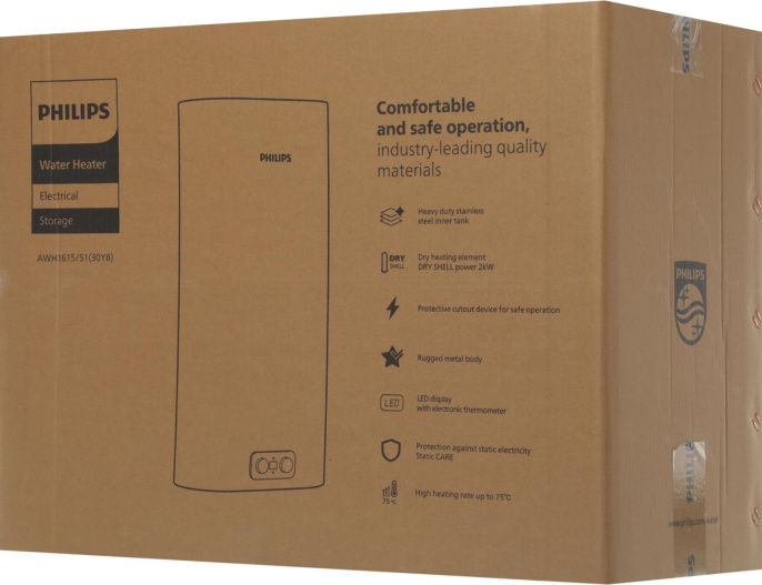 Водонагреватель Philips YB AWH1615/51 30YB 2кВт 30л электрический настенный