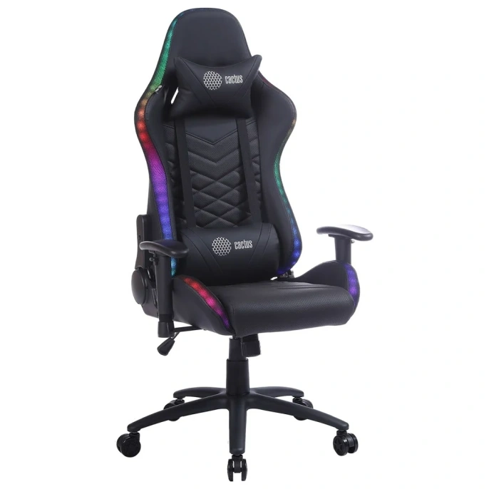Игровое кресло Cactus черный, с подголовником CS-CHR-0099BL 1660751