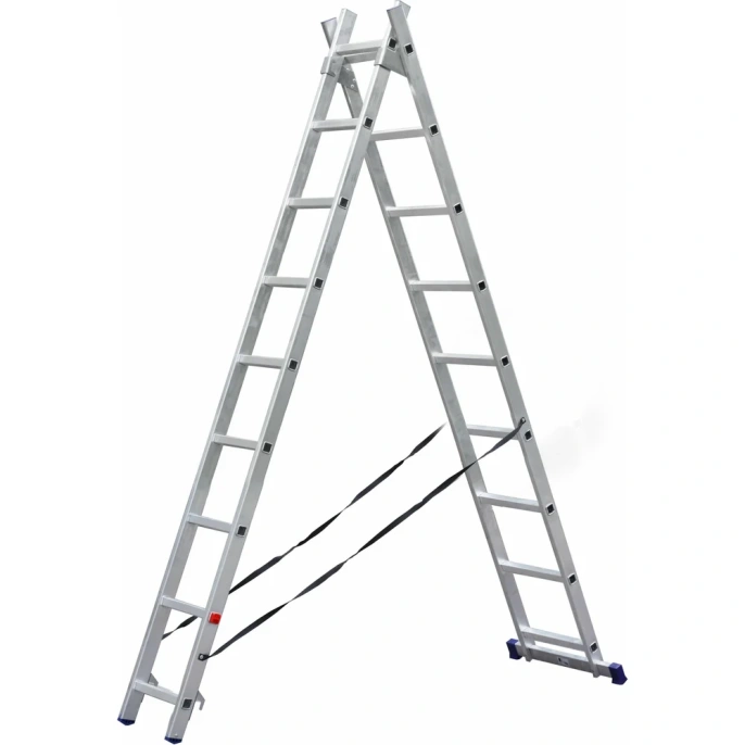 Двухсекционная алюминиевая лестница SMARTY 2x9 SN011-209