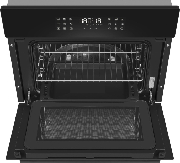 Духовой шкаф Электрический Meferi Microwave MEO609BK черный/нержавеющая сталь