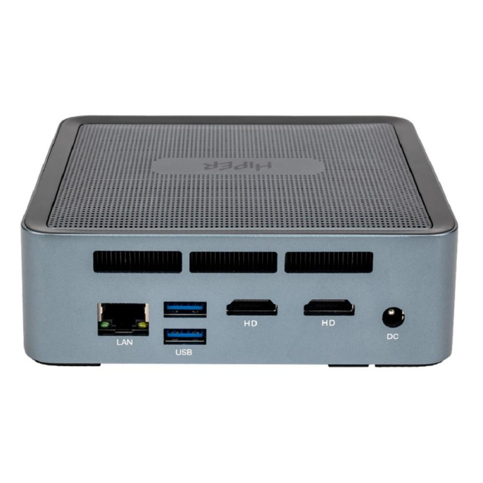 Hiper ED20-I5124R8N1WPG EXPERTBOX D20 Corei5 1240P/16384Mb/512PCISSDGb/BT/WiFi/war 1y/0.45kg/Тёмно-серый/Win11Pro+WiFi 6,BT 5.2,металл, VESA75x75,100x100