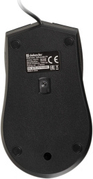 Мышь проводная Defender Optimum MB-270, оптическая, USB, 1000dpi, черный [52270]