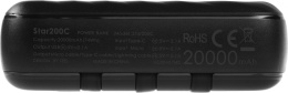 Внешний аккумулятор (Power Bank) ITEL Star 200C,  20000мAч,  черный