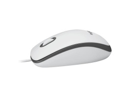 Мышь Logitech M100, оптическая, проводная, USB, белый и черный [910-006764]