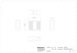 Промышленный неуправляемый коммутатор MOXA EDS-305-T, 5 портов 10/100BaseT X , IP30, от -40 до 75°C, DIN-Rail
