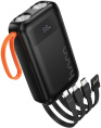 Внешний аккумулятор (Power Bank) Hoco J151,  10000мAч,  черный [53350]
