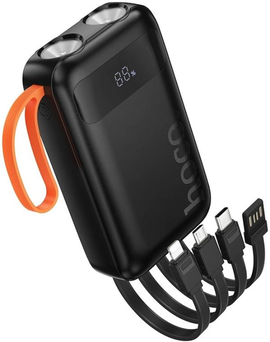 Внешний аккумулятор (Power Bank) Hoco J151,  10000мAч,  черный [53350]