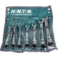 Набор ключей комбинированных шарнирных с трещоткой 7 шт HONITON 1007FHGWP В0000000188247