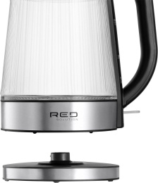 Чайник электрический RED SOLUTION G121, 1.8л, стекло/металл/пластик