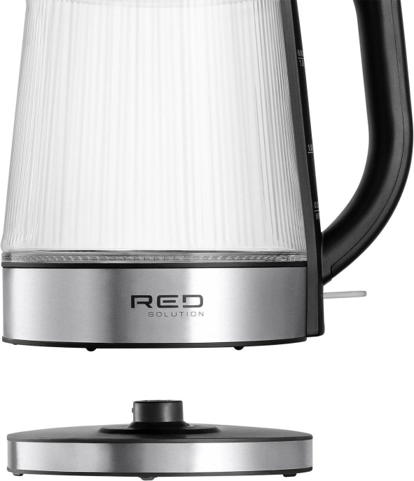 Чайник электрический RED SOLUTION G121, 1.8л, стекло/металл/пластик
