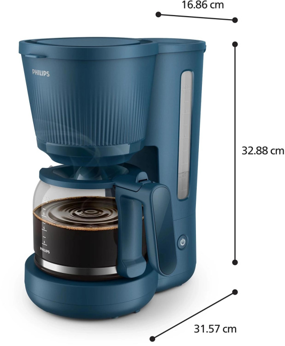 Кофеварка Philips HD7411/70, капельная, синий