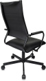 Кресло руководителя Бюрократ CH BALANCE PU, экокожа, до 150кг, топ-ган, фиксированные подлокотники,  черный
