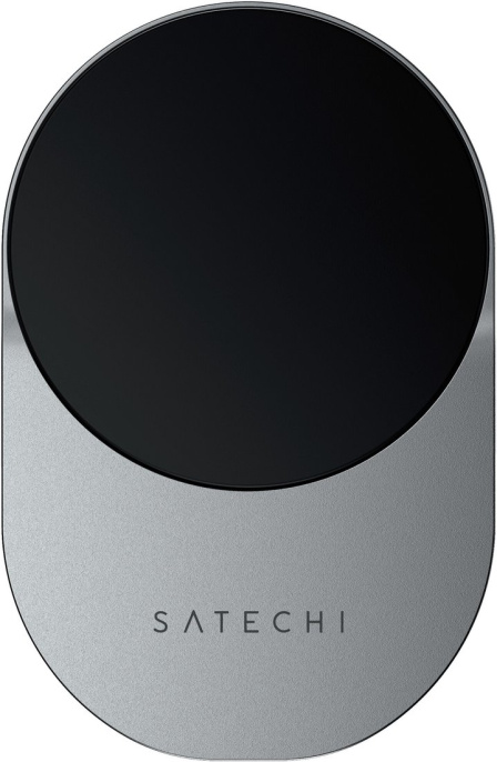 Автомобильное беспроводное зарядное устройство Satechi Qi2 Wireless Car Charger 15W. Цвет: серый космос