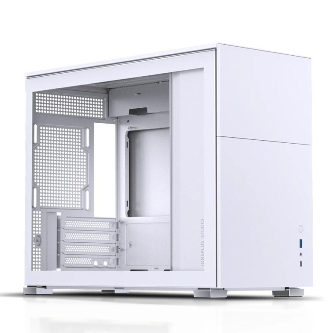 Корпус компьютерный Mini-Tower/ Case JONSBO D31 STD, Mini-Tower, TG, no fan, 1xUSB-A 3.2 + 1xUSB-C 3.2, mATX, mDTX, mITX White (D31 STD White)