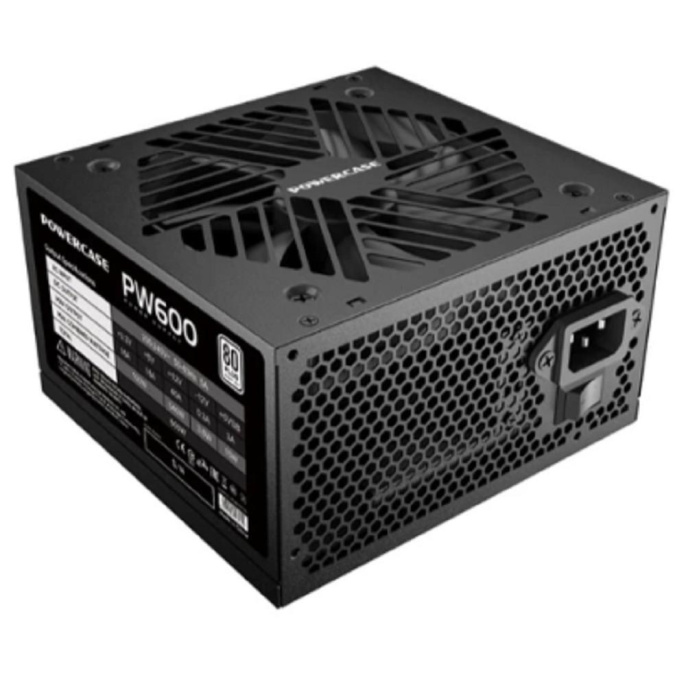 Блок питания Powercase PW600 80 Plus, ATX 2.31, 600W, APFC, DC-DC, 120mm Fan / PS-600W-DC