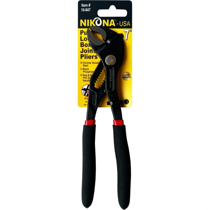 Сантехнические клещи NIKONA с кнопкой регулировки, 180мм 10-847