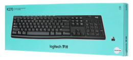 Клавиатура Logitech Wireless Keyboard K270, Black, CN, Rus/Eng [920-003757] нет русской раскладки