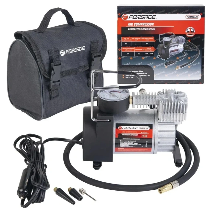 Поршневой автомобильный компрессор 12V Forsage F-20141175(30179)