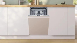 Посудомоечная машина Bosch SPV4HMX10E (встраиваемая, загрузка на 10 комплектов посуды, электронное управление, 6 программ, 44.8x55x81.5 см, нержавеющая сталь цвет, сушка: с теплообменником, индикация на полу: луч, инверторный двигатель EcoSilence Drive, в