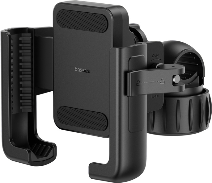 Держатель велосипедный Baseus C40572301111-00 GoTrip Series Bike Phone Mount Cluster Black BS-CM032 материал: ABS + PC, силикон, алюминиевый сплав, для телефонов с с диагональю экрана 5,7"-7,2"