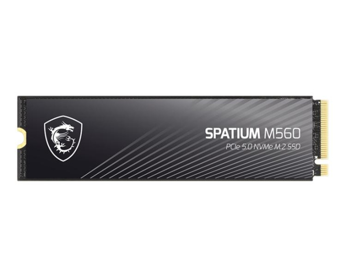 Твердотельный накопитель SSD MSI M.2 2280 2TB SPATIUM M560 Client SSD S78-440Q940-P83, PCIe Gen4x4 with NVMe, 3D TLC, R/ W 4900/ 4400