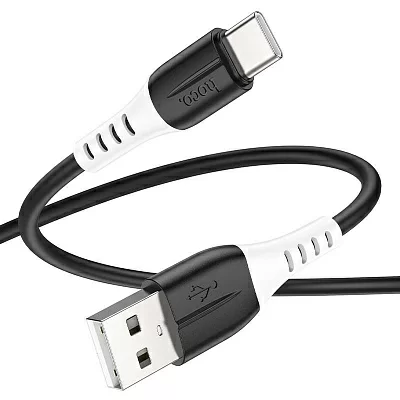 HOCO HC-68575 X82/ USB кабель Type-C/ 1m/ 3A/ Силикон/ Black