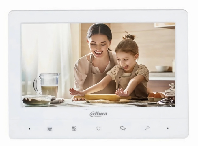 Видеодомофон Dahua DHI-VTH1010J,  белый