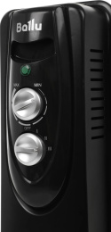 Масляный радиатор Ballu Classic Black BOH/CL-07BRN, с терморегулятором, 1500Вт, 7 секций, 3 режима, черный