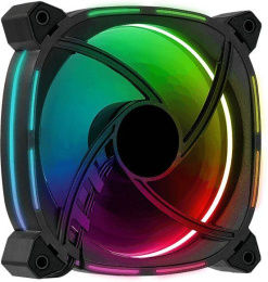 Вентилятор для корпуса AeroCool Astro 12 ARGB, 120мм, 1000rpm, 17.5 дБ, 6-pin, 1шт, Astro 12 ARGB