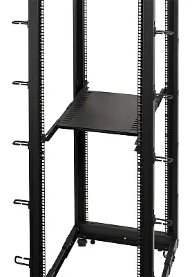 Стойка двухрамная Lanmaster TWT-RACK2-42U-ADJ 42U 480ммX560мм 1000кг черный